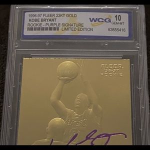 '96-97 KOBE BRYANT 23KT GOLD ROOKIE CARD